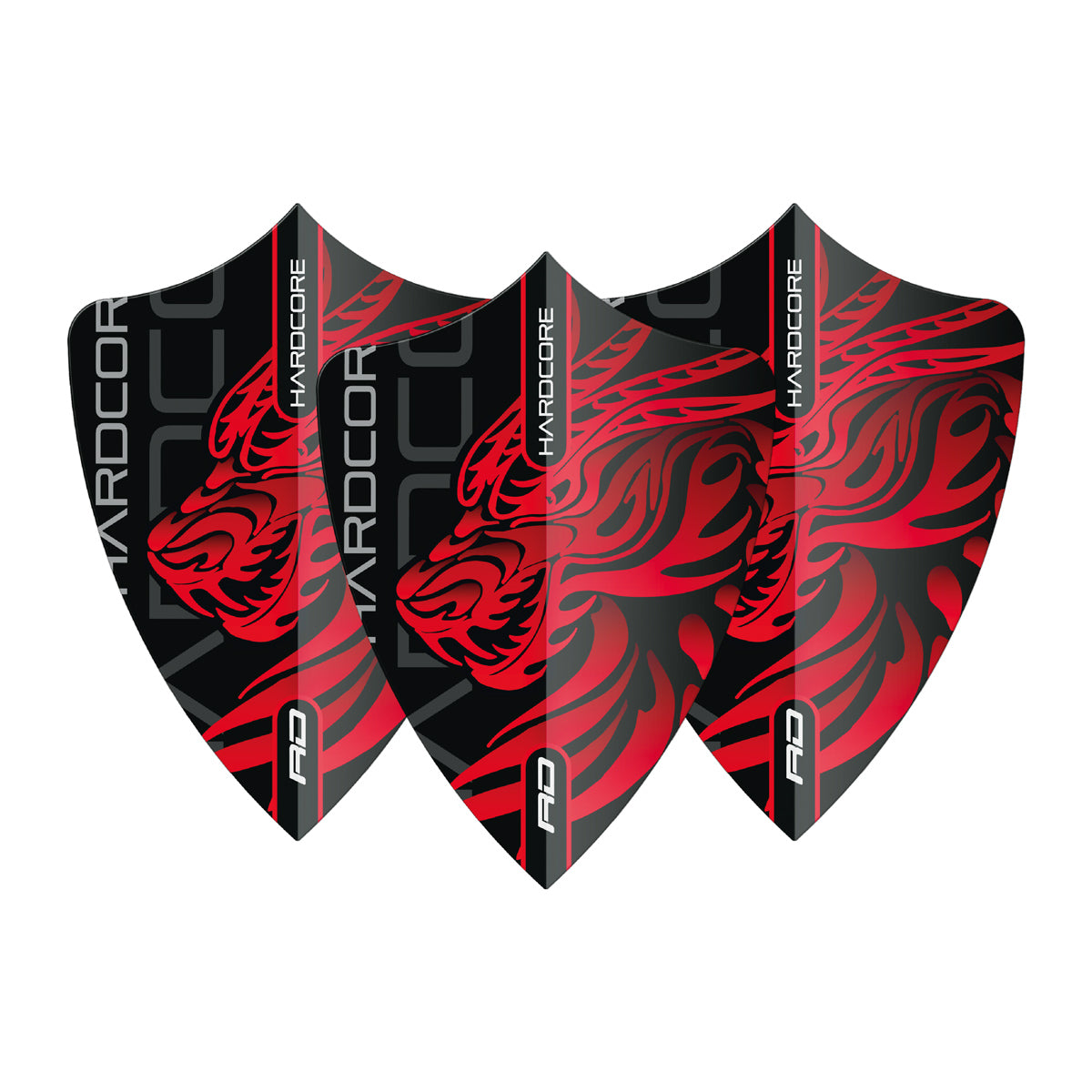 Hardcore Jonny Clayton Dragon Freestyle Dart Flights by Red Dragon