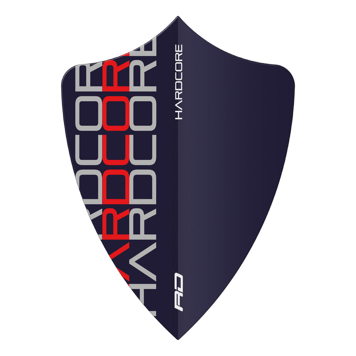 Hardcore Red Triple Freestyle Dart Flights by Red Dragon