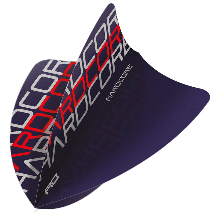 Hardcore Red Triple Freestyle Dart Flights by Red Dragon