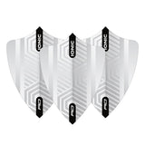 Hardcore White Freestyle Dart Flights by Red Dragon