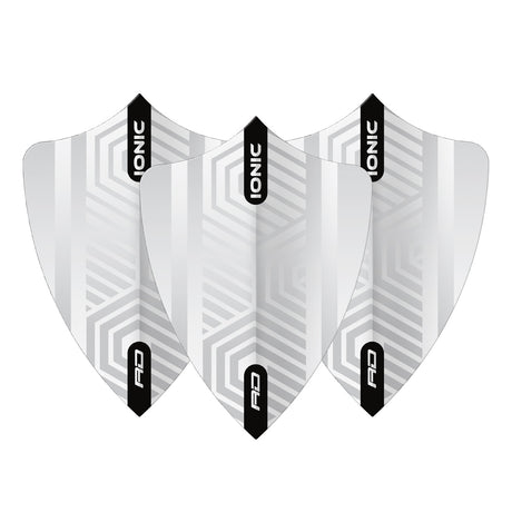 Hardcore White Freestyle Dart Flights by Red Dragon
