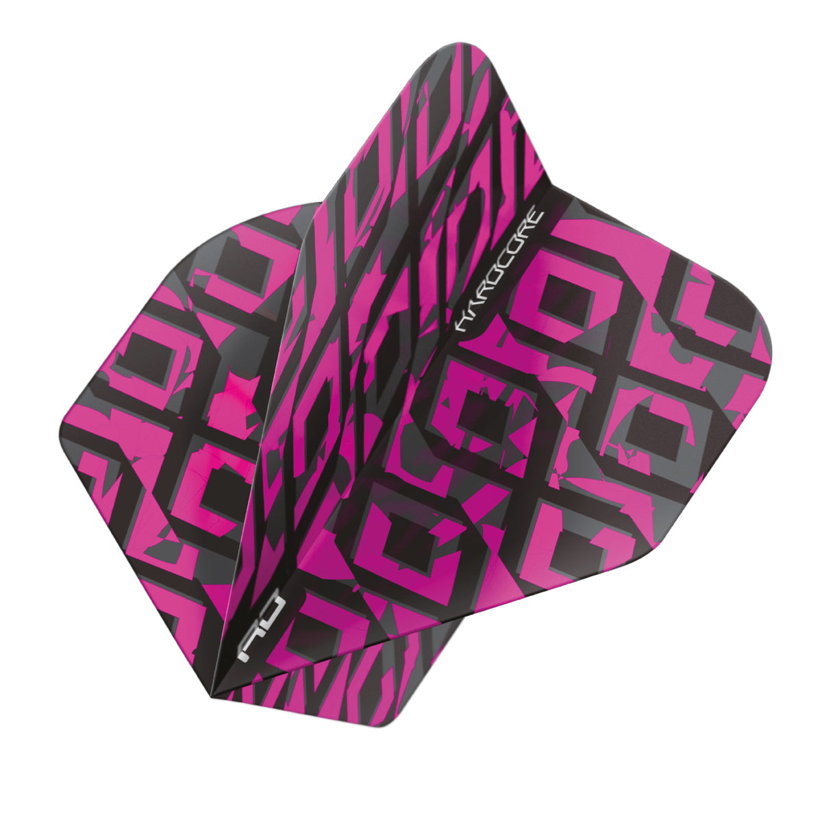 Hardcore Radical Black & Pink Squares Standard Dart Flights by Red Dragon