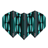 Hardcore Radical Turquoise Teardrop Standard Dart Flights by Red Dragon