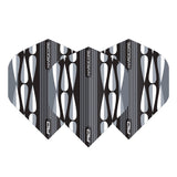 Hardcore Radical White Teardrop Standard Dart Flights by Red Dragon