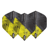 Hardcore Radical Yellow & Black Fleck Standard Dart Flights by Red Dragon