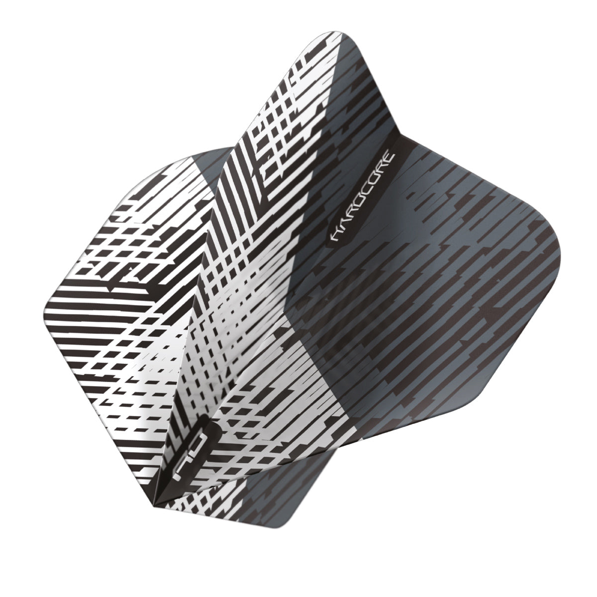 Hardcore Radical Grey & Black Fleck Standard Dart Flights by Red Dragon