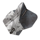 Hardcore Radical Grey & Black Fleck Standard Dart Flights by Red Dragon