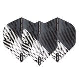 Hardcore Radical Grey & Black Fleck Standard Dart Flights by Red Dragon