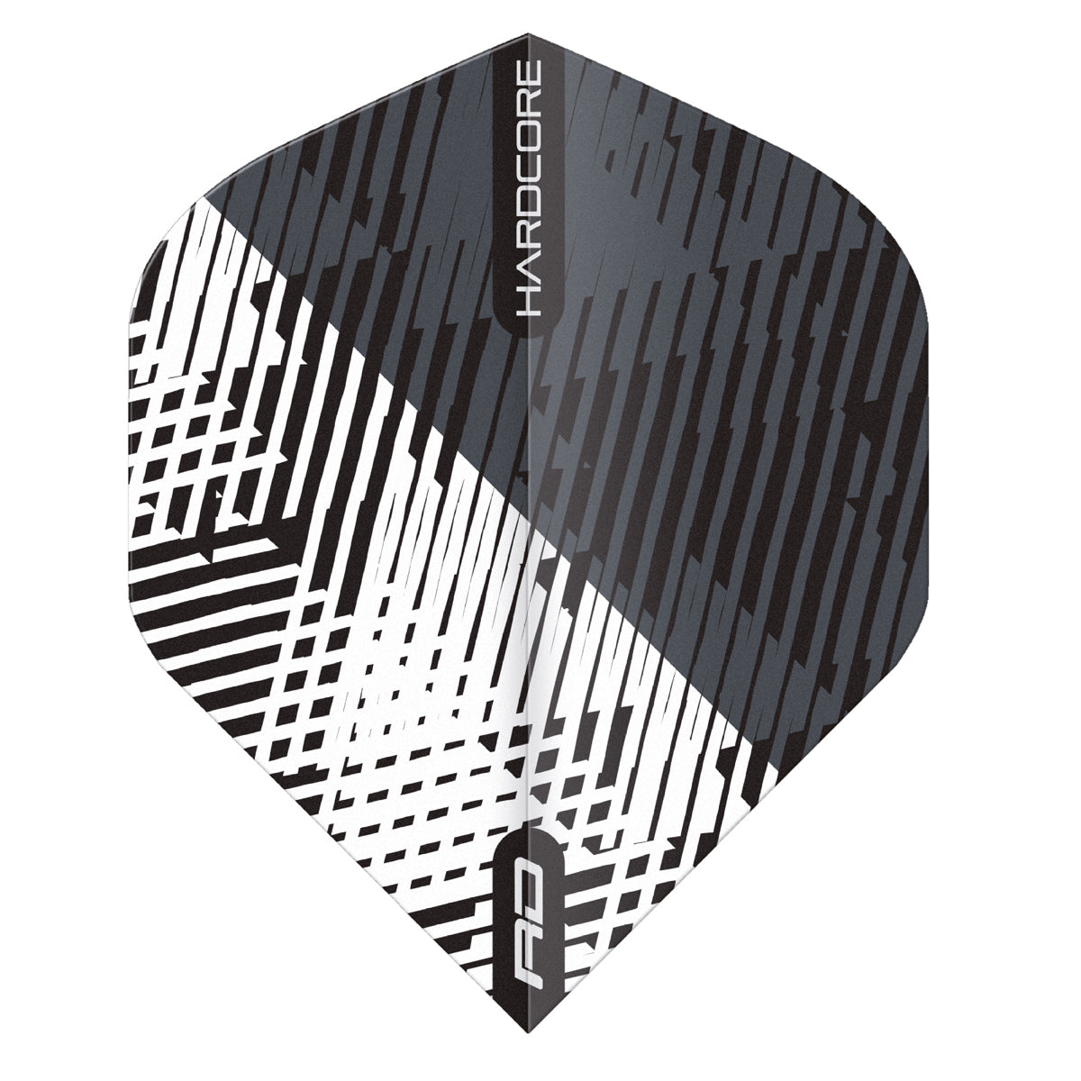 Hardcore Radical Grey & Black Fleck Standard Dart Flights by Red Dragon