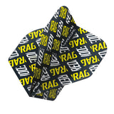 Hardcore XT Yellow and White Red Dragon Logo Standard Dart Flights by Red Dragon