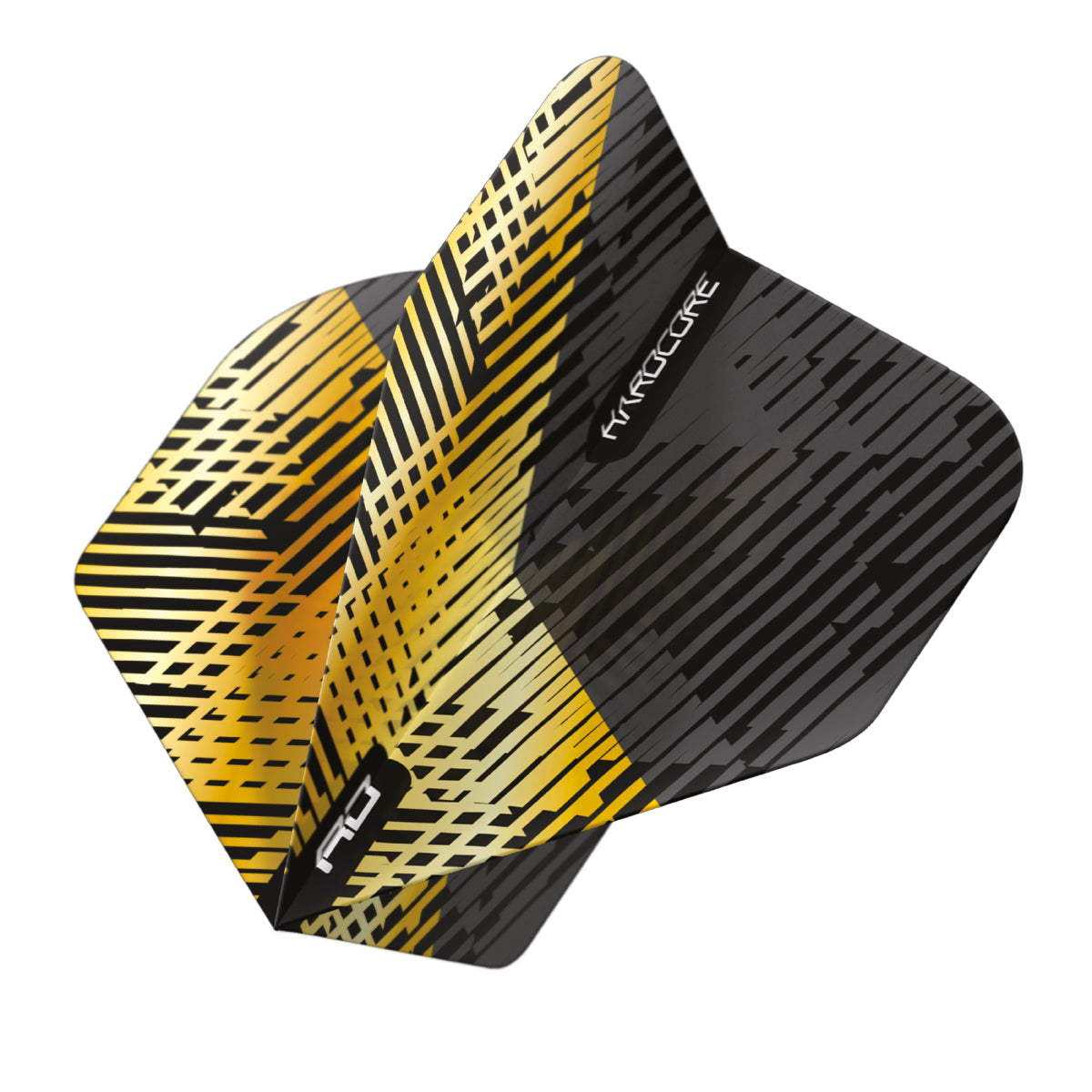 Hardcore Premium Gold & Black Fleck Standard Dart Flights by Red Dragon