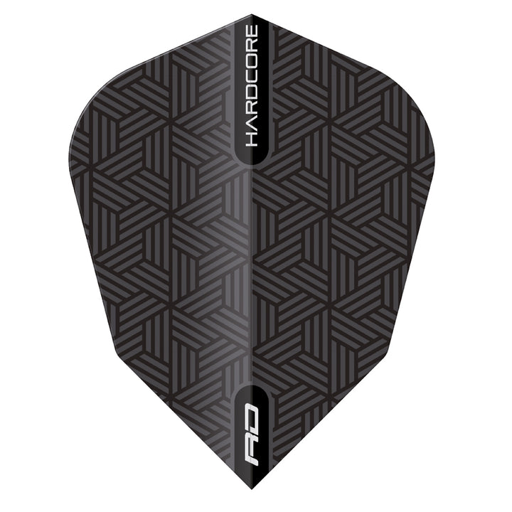 Black V-Standard Dart Flights by Red Dragon