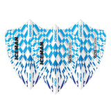 Hardcore Ionic Gerwyn Price Blue & White Burst Freestyle Dart Flights by Red Dragon