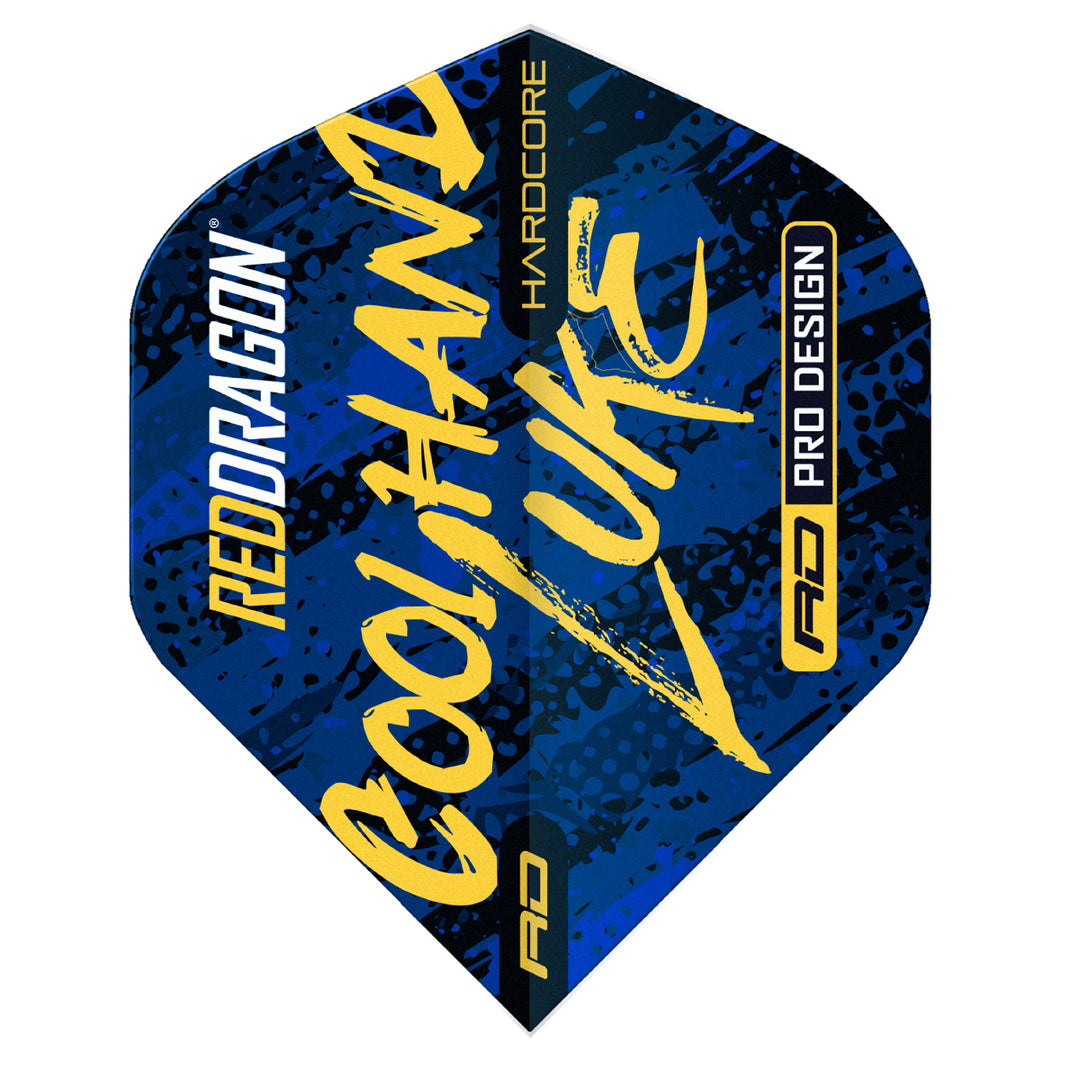 Luke Humphries Signature Blue Hardcore Standard Dart Flights by Red Dragon