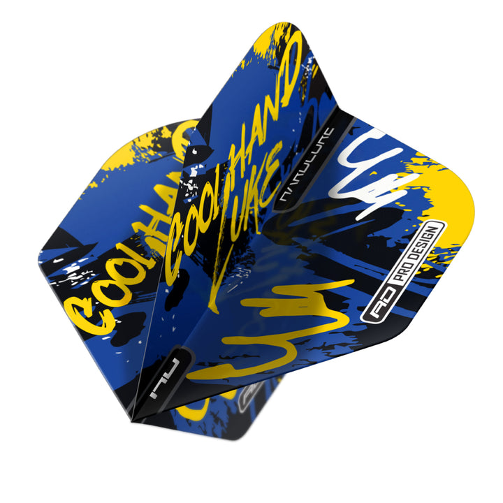 Luke Humphries Graffiti Blue Hardcore Standard Dart Flights by Red Dragon