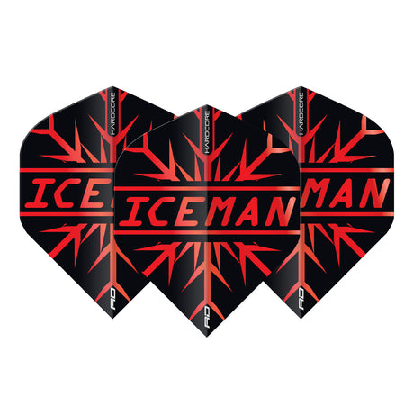 Gerwyn Price Red Hardcore Premium Standard Dart Flights by Red Dragon