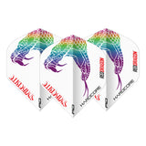 Peter Wright Black & White Yin Yang Standard Dart Flights by Red Dragon
