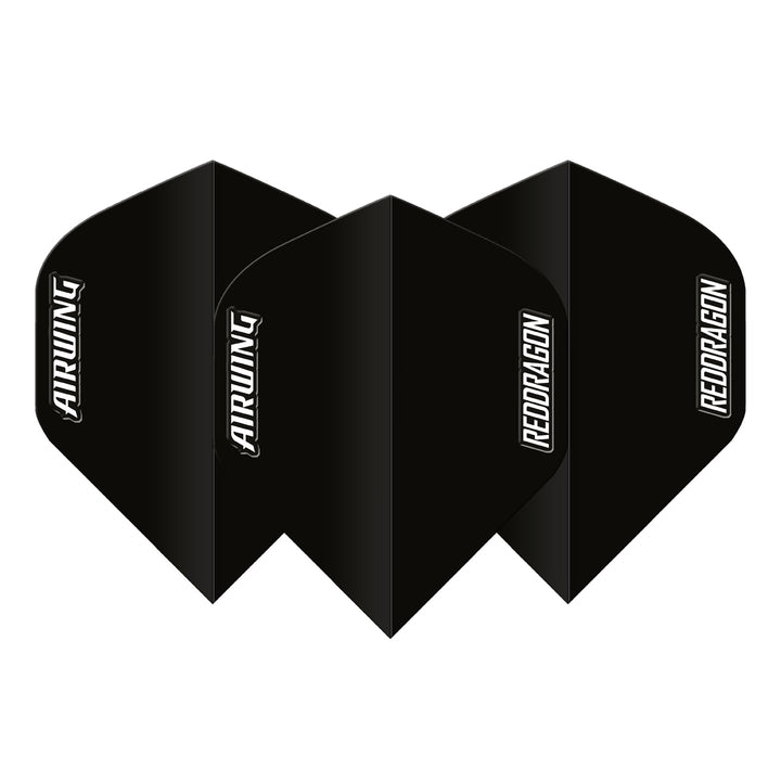 Airwing Black Standard Dart Flights by Red Dragon