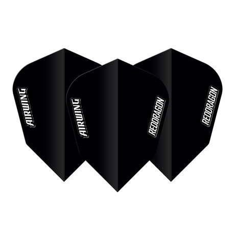 Airwing Black V-Standard Dart Flights by Red Dragon