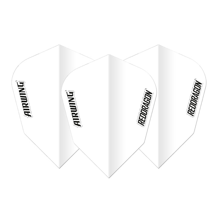 Airwing White V-Standard Dart Flights by Red Dragon