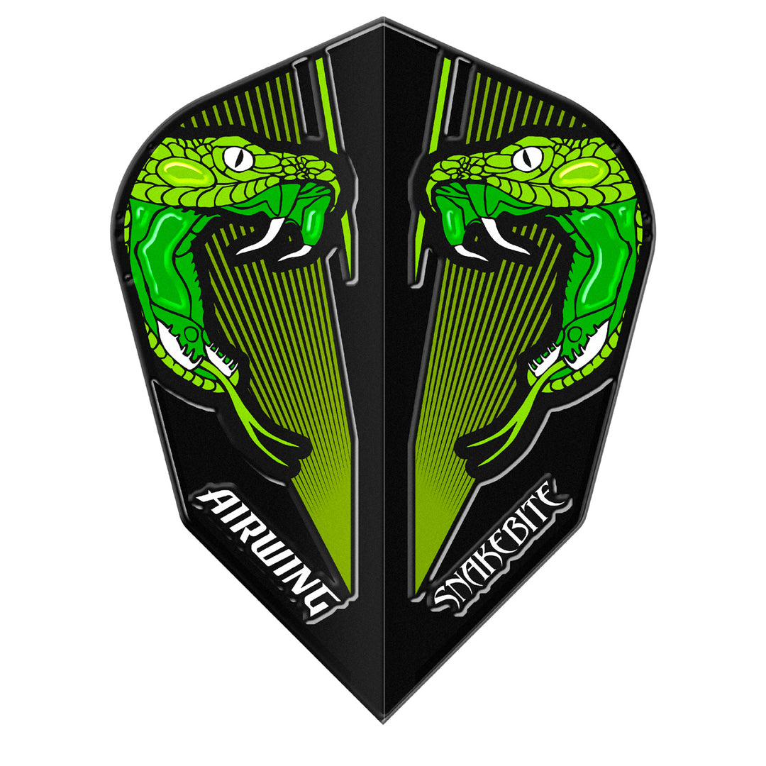 Airwing Peter Wright Green Standard Dart Flights by Red Dragon