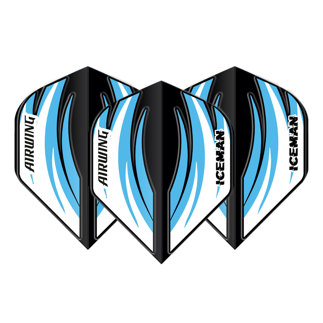 Airwing Gerwyn Price Black & Blue Standard Dart Flights by Red Dragon