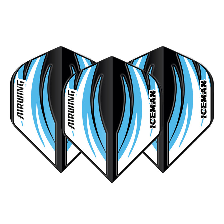 Airwing Gerwyn Price Black & Blue Standard Dart Flights by Red Dragon