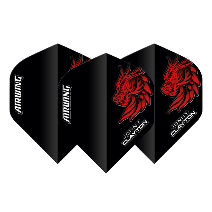 Airwing Jonny Clayton Dragon Standard Dart Flights by Red Dragon