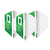 Hardcore XT White & Green RD Standard Dart Flights by Red Dragon