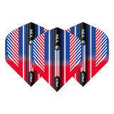 Yin Yang Red, White & Blue Standard Dart Flights by Red Dragon