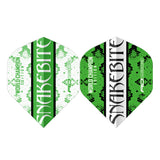 Peter Wright Green & White Yin Yang Standard Dart Flights by Red Dragon