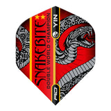 Peter Wright Red & Green Yin Yang Standard Dart Flights by Red Dragon