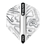 Yin Yang White & Black Standard Dart Flights by Red Dragon