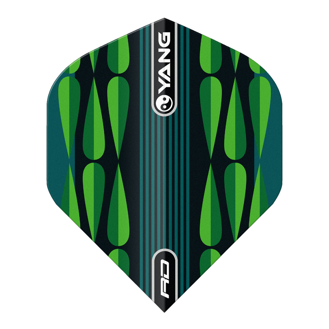 Yin Yang Pink & Green Standard Dart Flights by Red Dragon