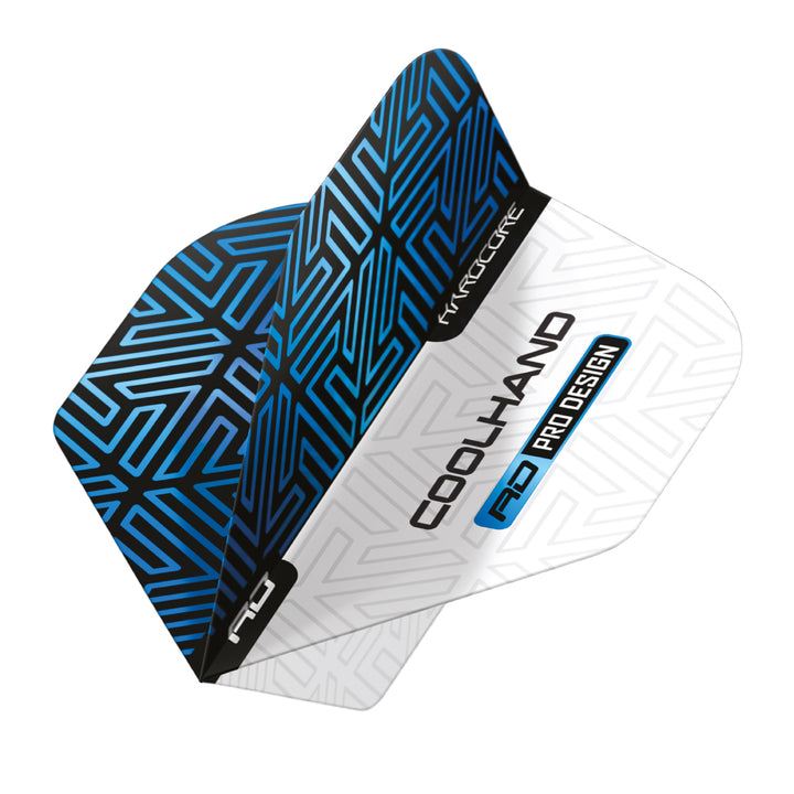 Hardcore Premium Luke Humphries Blue & White Standard Dart Flights by Red Dragon