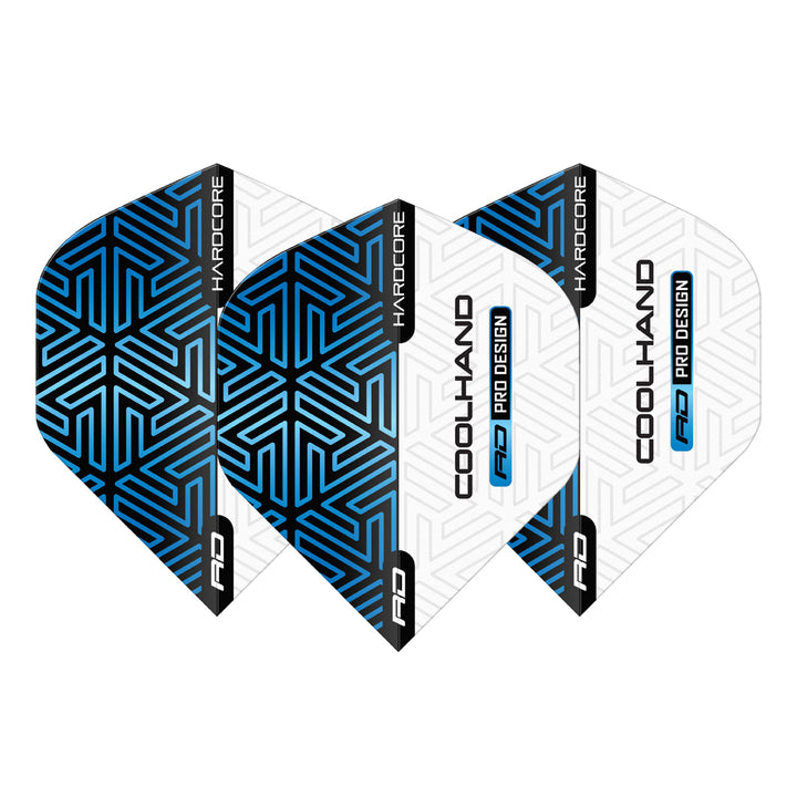 Hardcore Premium Luke Humphries Blue & White Standard Dart Flights by Red Dragon