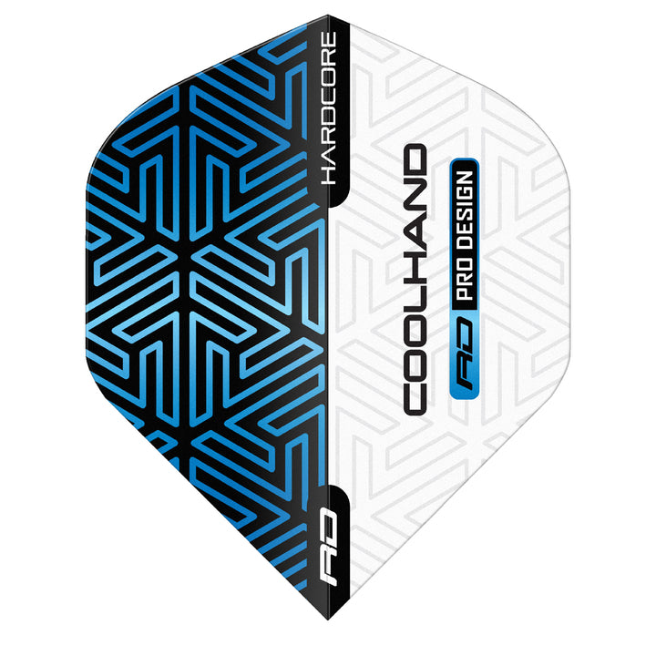 Hardcore Premium Luke Humphries Blue & White Standard Dart Flights by Red Dragon