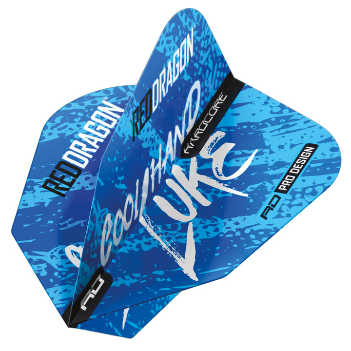 Luke Humphries World Champion Blue V-Standard Dart Flights by Red Dragon