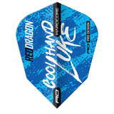 Luke Humphries World Champion Blue V-Standard Dart Flights by Red Dragon