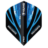 Luke Humphries World Champion Blue & Gold Yin Yang Dart Flights by Red Dragon
