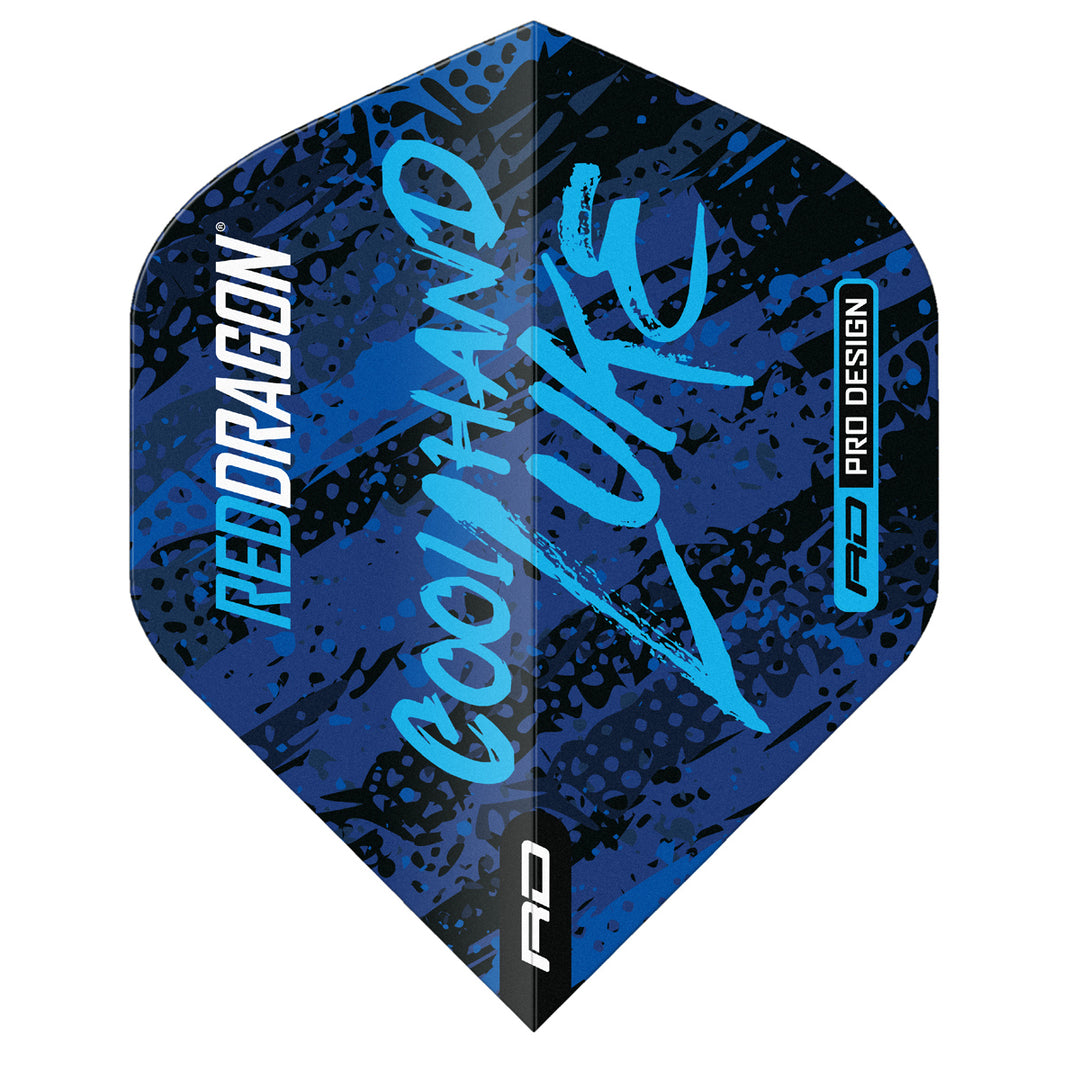 Luke Humphries World Champion Blue & White Yin Yang Dart Flights by Red Dragon