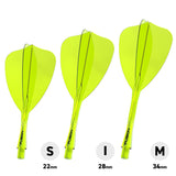 Winmau Fusion Arrow Integrated Flight & Shaft Yellow