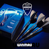 Winmau Fusion Arrow Integrated Flight & Shaft Black