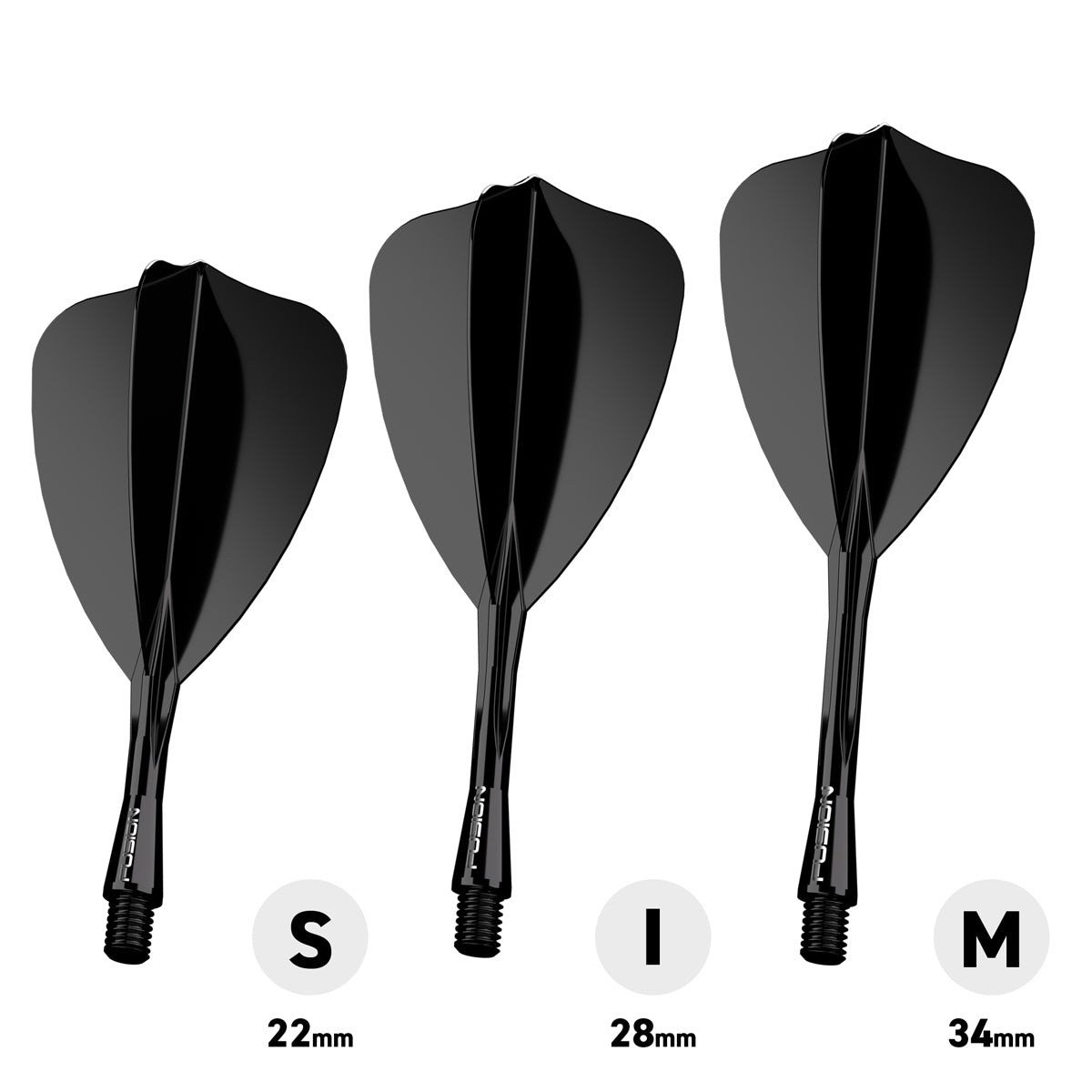 Winmau Fusion Arrow Integrated Flight & Shaft Black – Double