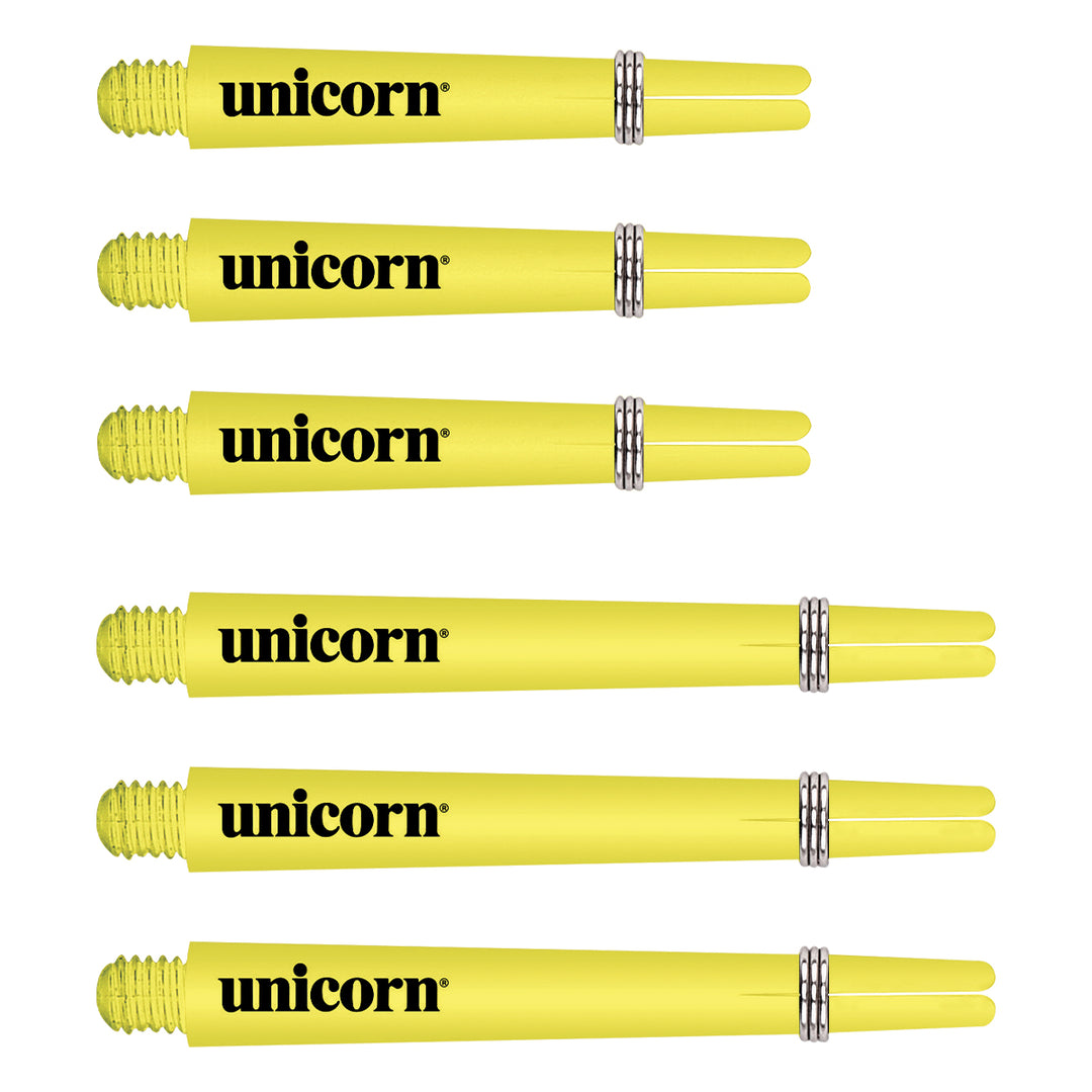 Gripper 3 Flair Yellow Dart Stems / Shafts by Unicorn