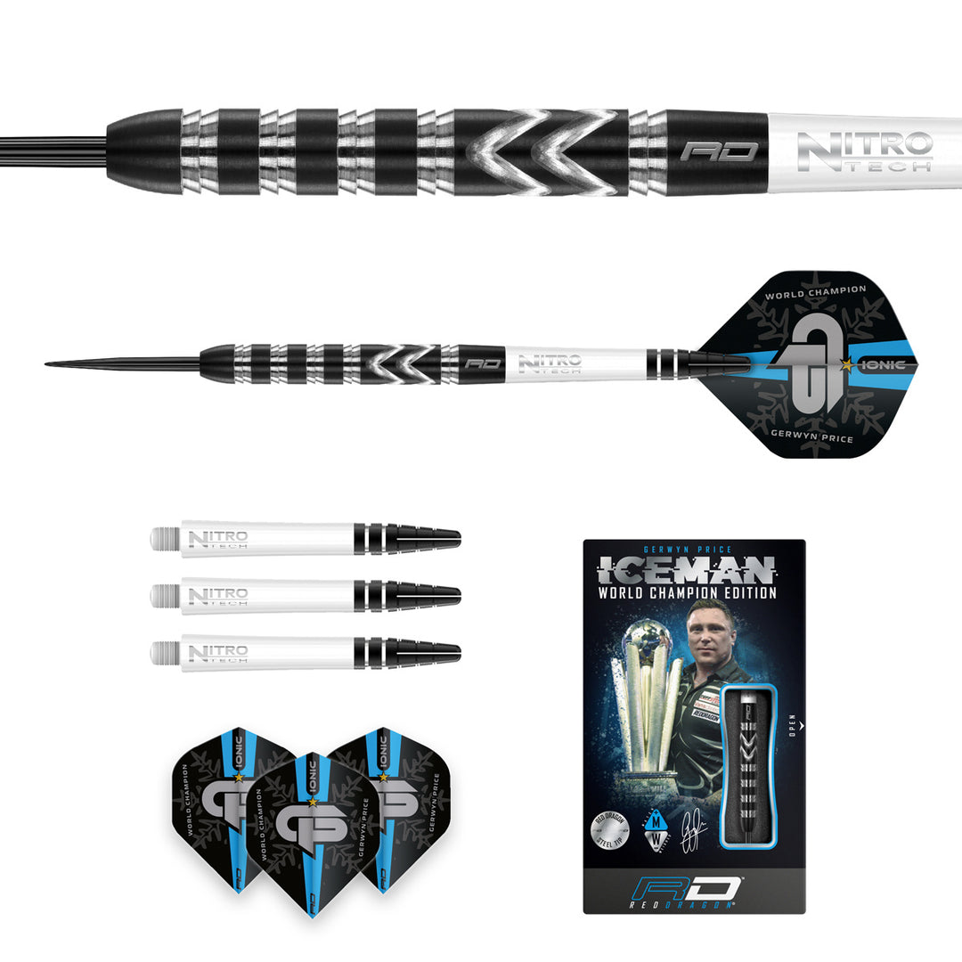 Iceman World Championship Special Edition 90% Tungsten Steel Tip Darts by Red Dragon