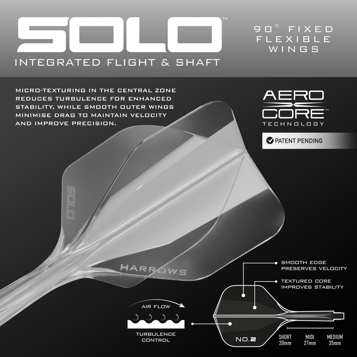 Harrows Solo Integrated Flights & Shafts No2