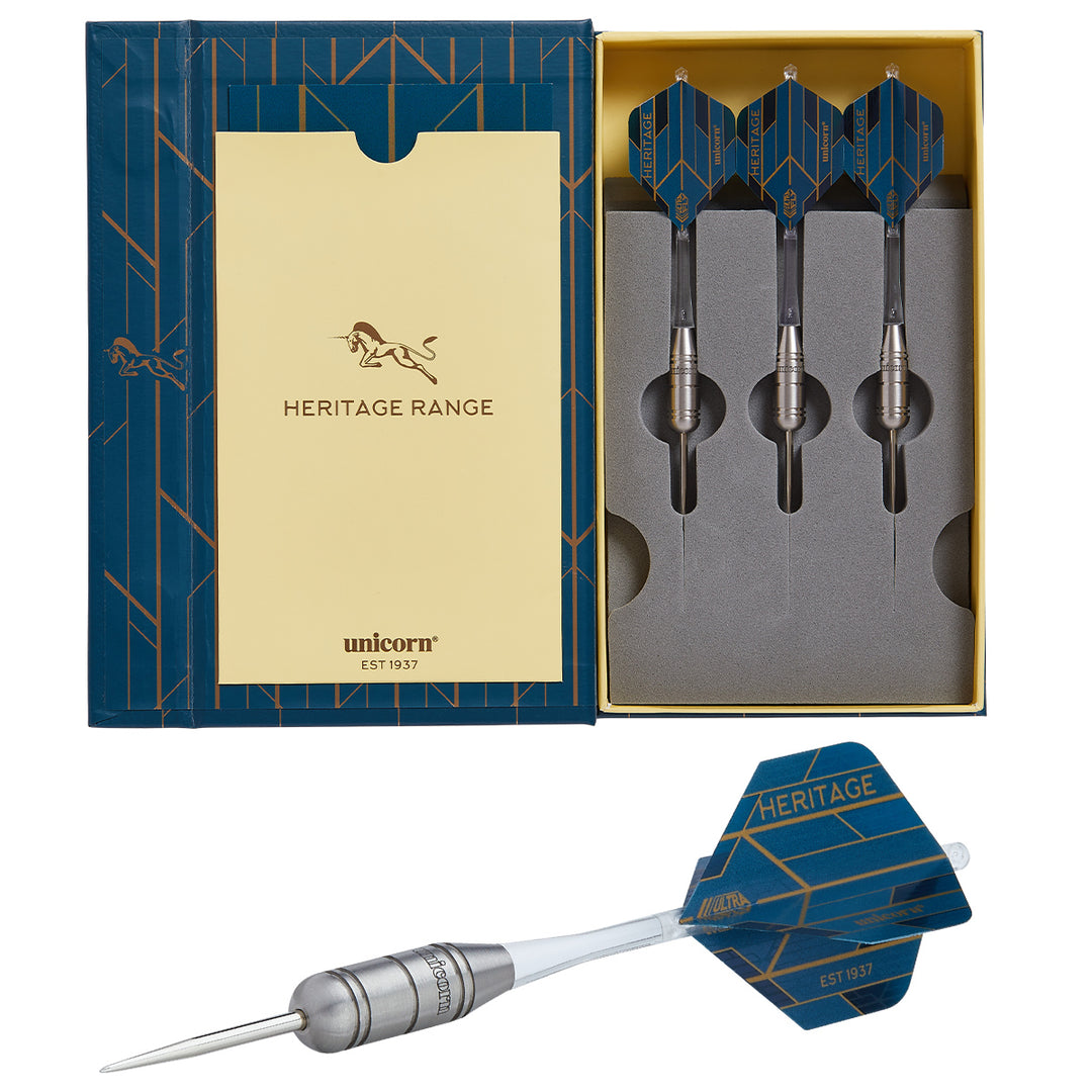 Heritage Zippy 1981 80% Tungsten Steel Tip Darts by Unicorn