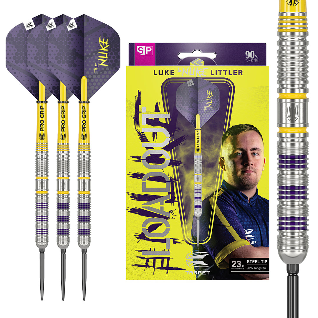 Luke Littler Signature Swiss Point Steel Tip Darts Set