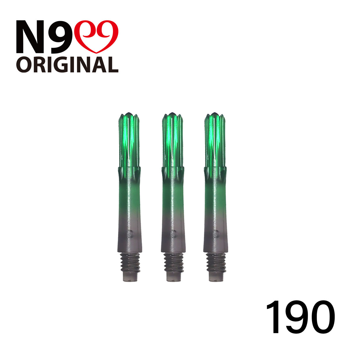L-Style L-Shaft N9 Locked Straight Dart Shafts Clear Black Gradient
